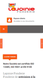 Mobile Screenshot of lajoinie-fonderie.fr